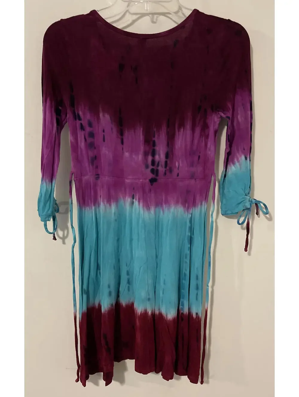 Justice Girls Size 12 Colorful Tie-Dye Flowy Dress! A4477